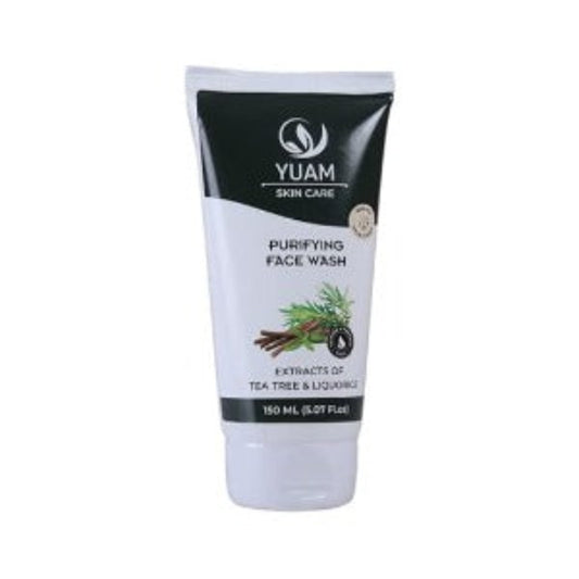 YUAM Purifying Face Wash - Tea Tree Oil Anti-Inflammatory/Anti Bacterial/Skin Brightening Acne Control Facewash
