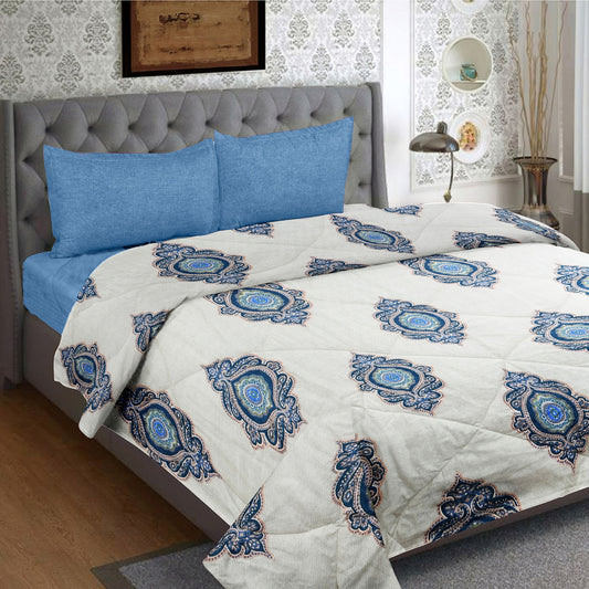 Double size Comforter - Happy Hues Twilight 100% cotton 250 tc