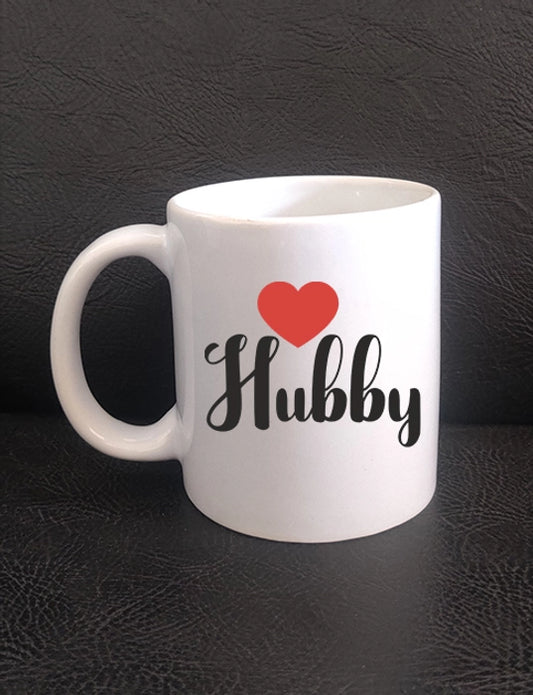 Printed Coffee Mug - Smazing Prints ‘Hubby’ Printed Coffee Mug 325 ML