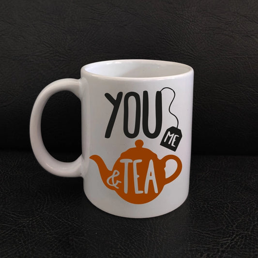 Printed Coffee Mug - Smazing Prints ‘You Me & Tea’ Printed Coffee Mug 325 ML