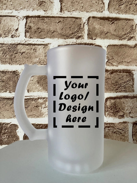 Personalized Beer Glass Mug - Custom Printed Personalized Beer Glass Mug (450 ML) 