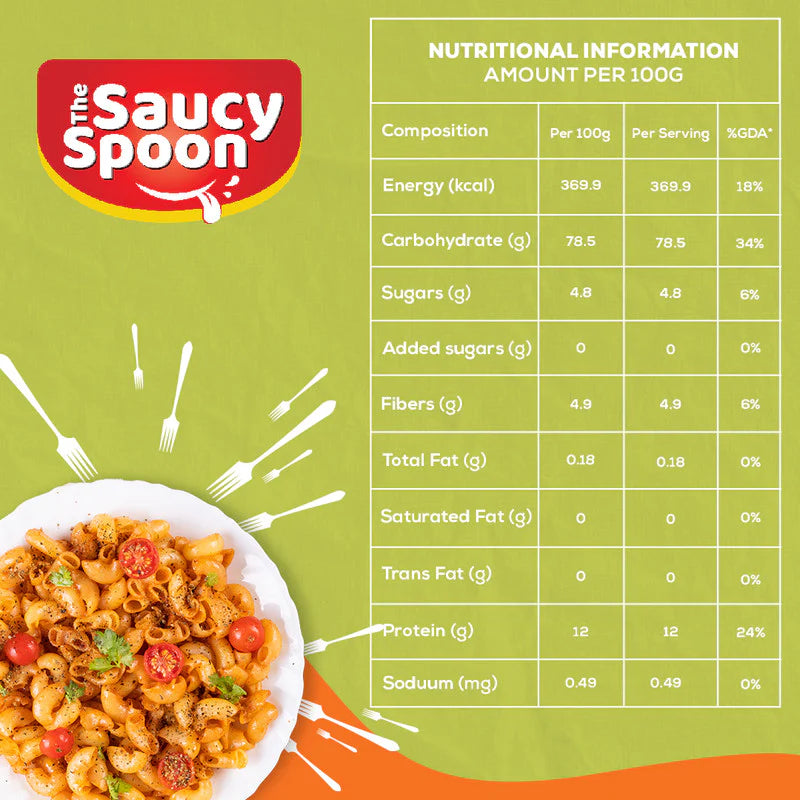 Macroni Pasta - The Saucy Spoon - Macroni Pasta ( Pack Of 2 )